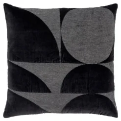20"x20" Oversize Geometric Square Throw Pillow Cover - Rizzy Home -Online Home Decor GUEST b1dd8c40 88e6 45f5 a78a b4e09d97cc40