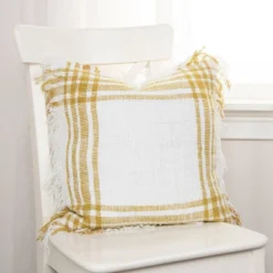 18"x18" Poly Filled Plaid Square Throw Pillow - Rizzy Home 9 18"x18" Poly Filled Plaid Square Throw Pillow - Rizzy Home -Online Home Decor GUEST b5d54443 e048 4d5b ade4 ddd47ad80d9c