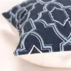 20"x20 Oversize Geometric Square Throw Pillow Cover Blue - Rizzy Home