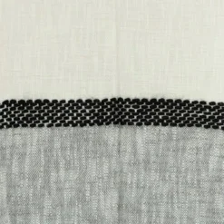 50"x60" Color Block With Striped Throw Blanket - Rizzy Home