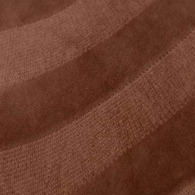 14"x26" Oversized Solid Striped Lumbar Throw Pillow Cover Brown - Rizzy Home 3 14"x26" Oversized Solid Striped Lumbar Throw Pillow Cover Brown - Rizzy Home - Image 3