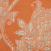 18"x18" Floral Square Throw Pillow Cover Orange - Rizzy Home