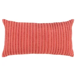 14"x26" Oversized Solid Striped Poly Filled Lumbar Throw Pillow - Rizzy Home -Online Home Decor GUEST d404bed3 2b84 4676 873f e47bd1d0f469