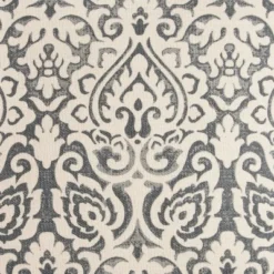 22"x22" Dulane Damask Square Throw Pillow - Rizzy Home