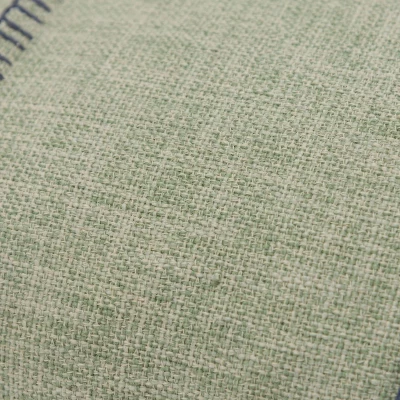 14"x26" Oversized Solid Lumbar Throw Pillow Cover Green - Rizzy Home 1 14"x26" Oversized Solid Lumbar Throw Pillow Cover Green - Rizzy Home