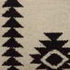 18"x18" Textured Southwestern Square Throw Pillow Ivory/Black - Rizzy Home