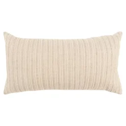 14"x26" Oversized Solid Striped Poly Filled Lumbar Throw Pillow - Rizzy Home -Online Home Decor GUEST dcc7fdf5 054a 4239 95f9 2a0e9f09cb91