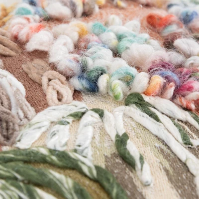 20"x20" Oversize Gourds Square Throw Pillow Cover Beige - Rizzy Home 2 20"x20" Oversize Gourds Square Throw Pillow Cover Beige - Rizzy Home - Image 2