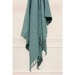 50"x60" Textured Striped Throw Blanket - Rizzy Home -Online Home Decor GUEST dfd3fbc0 72ab 40d7 9aae 03817e79e8ba