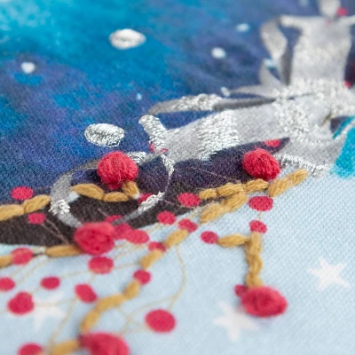 20"x20" Oversize Ornament Poly Filled Square Throw Pillow - Rizzy Home: Embroidered, Jute Accents, Indoor Decor 2 20"x20" Oversize Ornament Poly Filled Square Throw Pillow - Rizzy Home: Embroidered, Jute Accents, Indoor Decor - Image 2