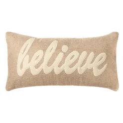 11"x21" Oversize Lumbar Throw Pillow Beige - Rizzy Home -Online Home Decor GUEST e4c0cfb4 4466 4c5d 8e6a abf99cbb090b