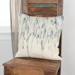 20"x20" Oversize Square Throw Pillow Blue - Rizzy Home -Online Home Decor GUEST e87a3869 45e0 4eb3 b605 0a71b8ba8fbe