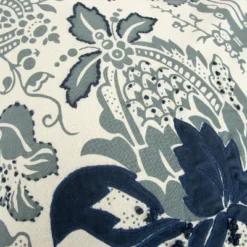 18"x18" Floral Square Throw Pillow Cover Blue - Rizzy Home -Online Home Decor GUEST ec85fc0d 63a7 4896 abad 5c406116f0c8