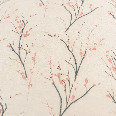 20"x20" Floral Polyester Filled Pillow - Rizzy Home 2 20"x20" Floral Polyester Filled Pillow - Rizzy Home - Image 2