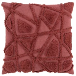 20"x20" Oversize Geometric Fur Square Throw Pillow Cover - Rizzy Home -Online Home Decor GUEST ed7f935a 3df9 4973 b0a8 70b795d6301e