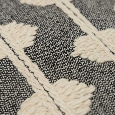 14"x20" Oversize Diamond Lumbar Throw Pillow Cover - Rizzy Home 1 14"x20" Oversize Diamond Lumbar Throw Pillow Cover - Rizzy Home