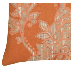 18"x18" Floral Square Throw Pillow Cover Orange - Rizzy Home 5 18"x18" Floral Square Throw Pillow Cover Orange - Rizzy Home -Online Home Decor GUEST ef44fcb2 443a 43e2 96a5 da8d76045a8a