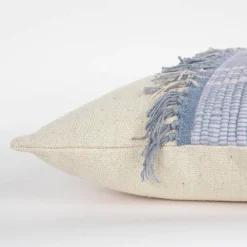 18"x18" Polyester Filled Color Blocked Square Throw Pillow Blue - Rizzy Home 6 18"x18" Polyester Filled Color Blocked Square Throw Pillow Blue - Rizzy Home -Online Home Decor GUEST efcdc1ea 107a 44ad 8111 39681bf94227