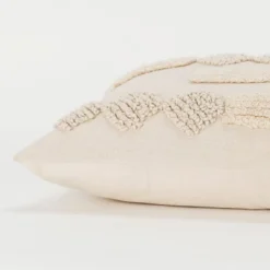 14"x20" Oversize Modern Industrial Lumbar Throw Pillow Cover Off-White - Rizzy Home -Online Home Decor GUEST f4cfeeed 77dd 41d0 a93a 1c8a1bdb5258