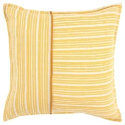 20"x20" Oversize Striped Poly Filled Square Throw Pillow - Rizzy Home -Online Home Decor GUEST f56697cb 553a 4780 8305 90a64127d2c1