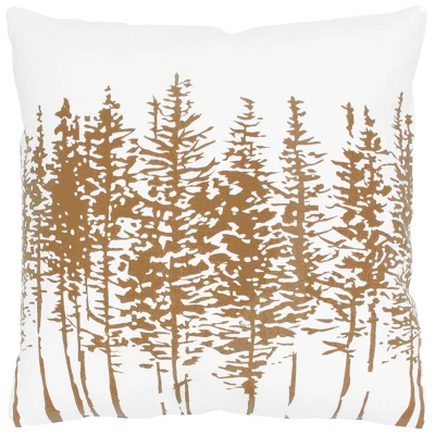 18"x18" Trees Square Throw Pillow Cover - Rizzy Home 4 18"x18" Trees Square Throw Pillow Cover - Rizzy Home - Image 4
