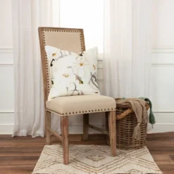 20"x20" Oversize Pumpkin Square Throw Pillow Cover Gray/Ivory - Rizzy Home