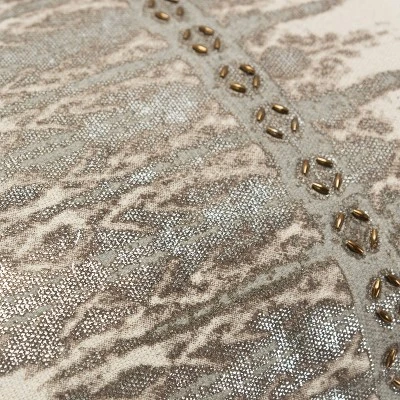 14"x26" Oversized Abstract Polyester Filled Lumbar Throw Pillow Natural - Rizzy Home 2 14"x26" Oversized Abstract Polyester Filled Lumbar Throw Pillow Natural - Rizzy Home - Image 2