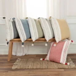 20"x20" Oversize Modern Craft Square Throw Pillow Cover - Rizzy Home -Online Home Decor GUEST ffb9b250 5097 46e9 a641 75a452dcdcee